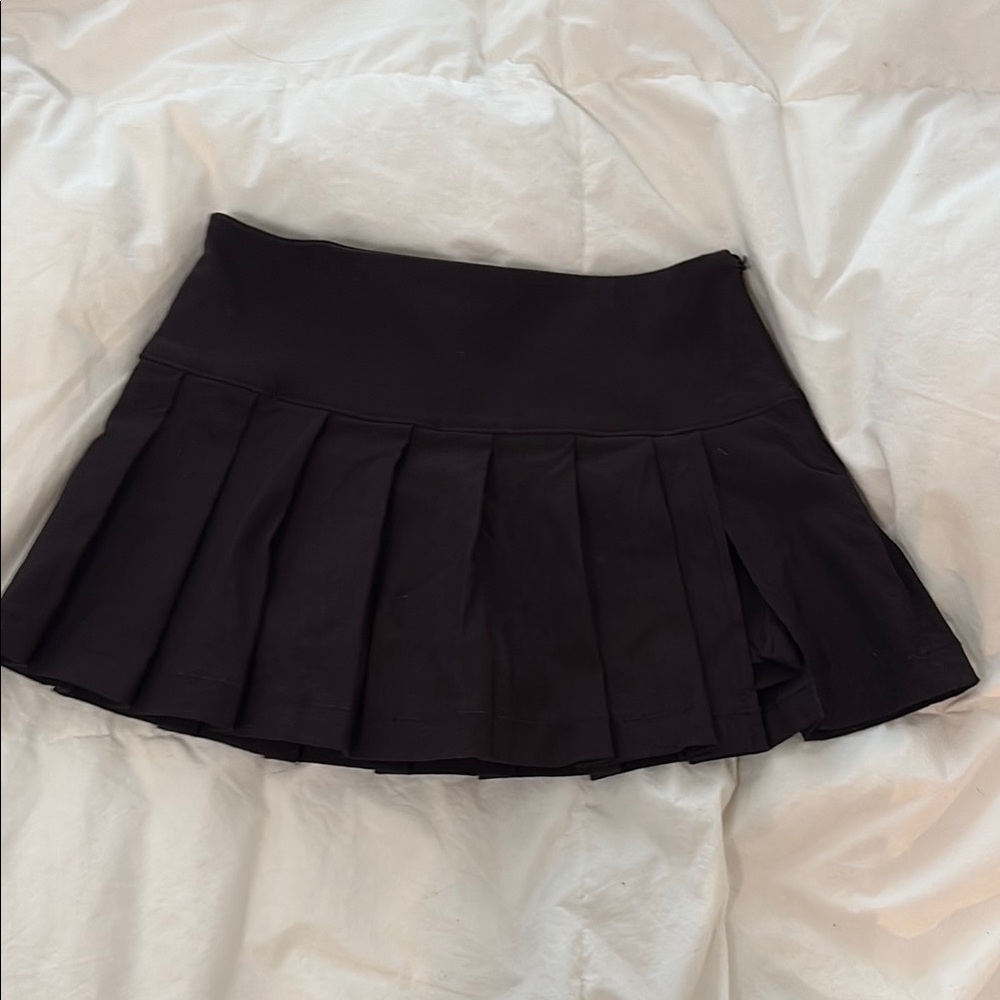 Classic Black Pleated Skirt